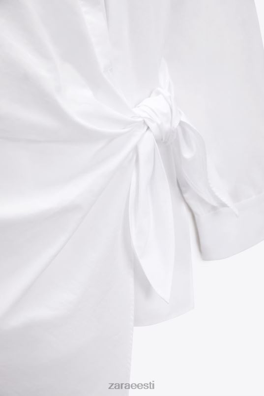 Zara popliinist ümbrissärk naised valge Riietus 42F0H332