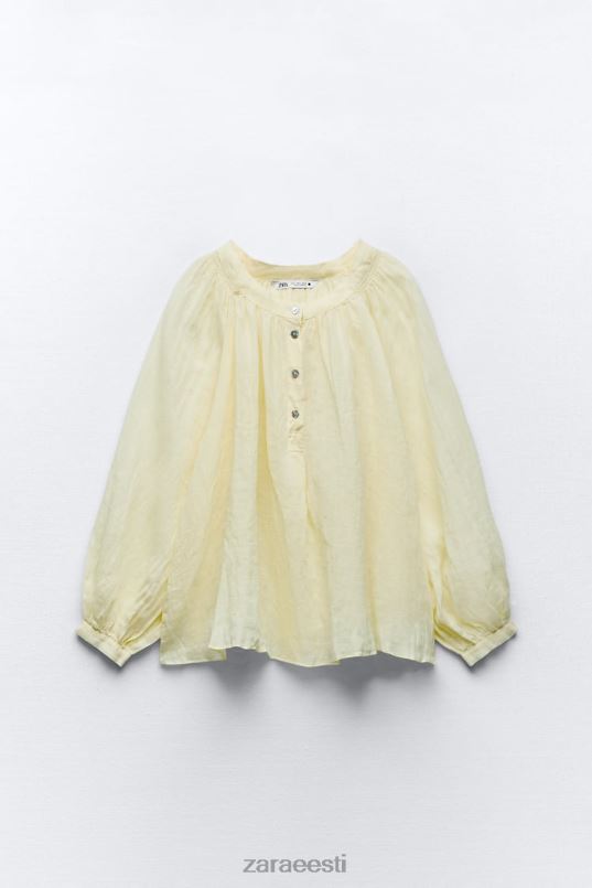 Zara ramjee õhupalli pluus naised kollane Riietus 42F0H410