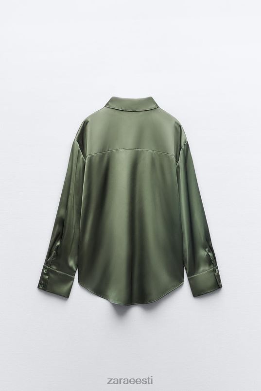 Zara satiinefektiga särk naised tumeroheline Riietus 42F0H334