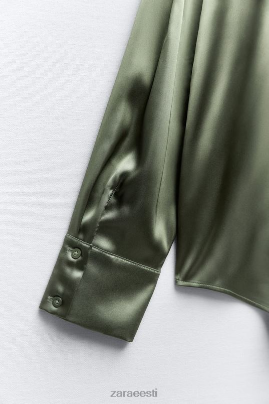 Zara satiinefektiga särk naised tumeroheline Riietus 42F0H334