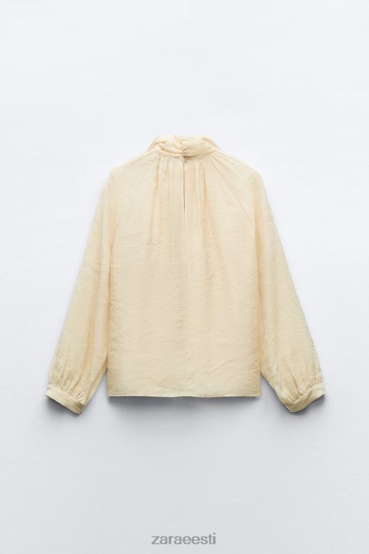 Zara seotav kraega pluus naised beež Riietus 42F0H455