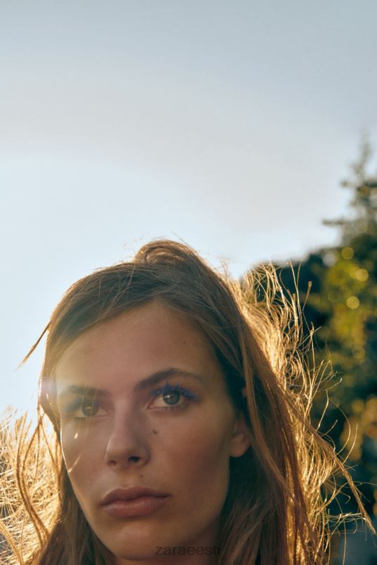 Zara trf asümmeetriline teksasärk naised sinine Riietus 42F0H452