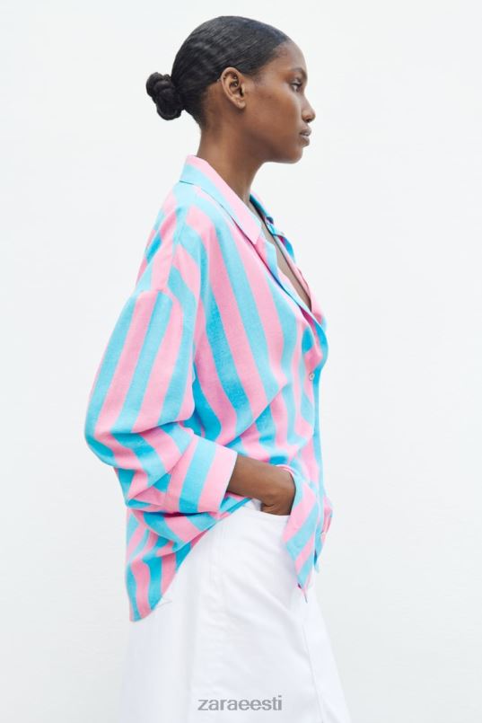 Zara triibuline linasegu ülisuur särk naised mitmevärviline Riietus 42F0H407