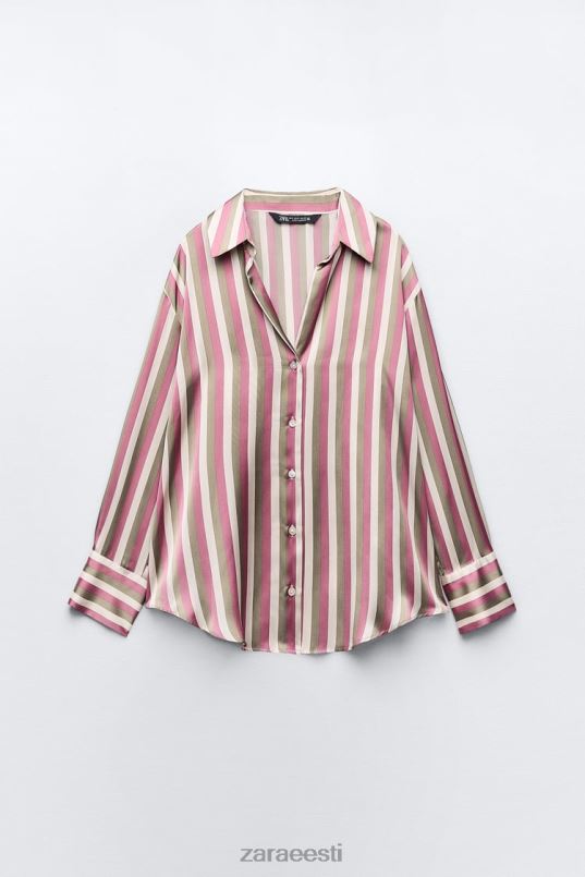 Zara triibuline satiinsärk naised mitmevärviline Riietus 42F0H296