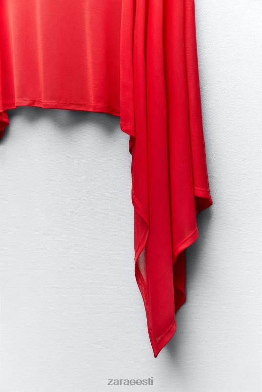 Zara vedeliku asümmeetriline keeb naised punane Riietus 42F0H438