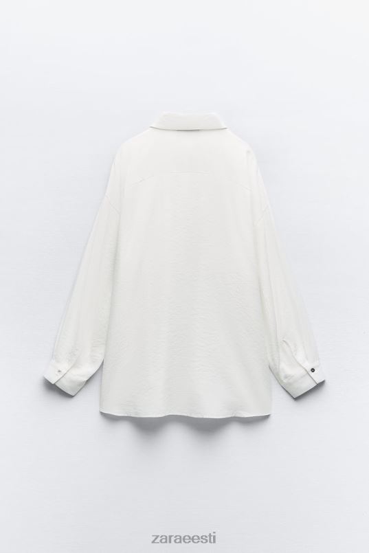 Zara voolav ülisuur särk naised valge Riietus 42F0H349