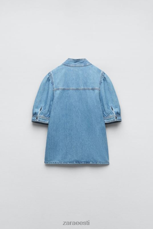 Zara z1975 seotud teksapluus naised keskmine sinine Riietus 42F0H366