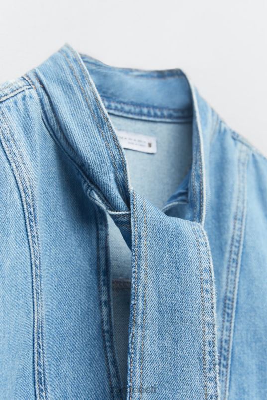 Zara z1975 seotud teksapluus naised keskmine sinine Riietus 42F0H366