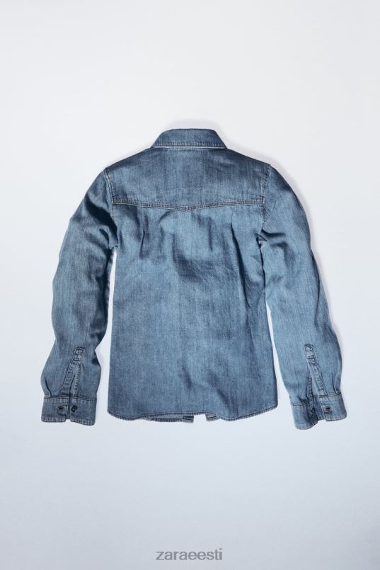 Zara z1975 teksasärk naised keskmine sinine Riietus 42F0H305