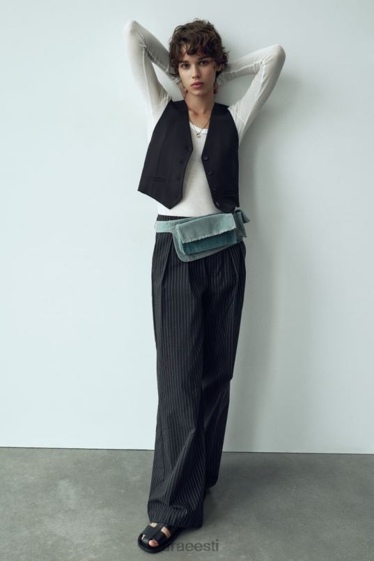 Zara kärbitud rätsepavest naised must Riietus 42F0H207