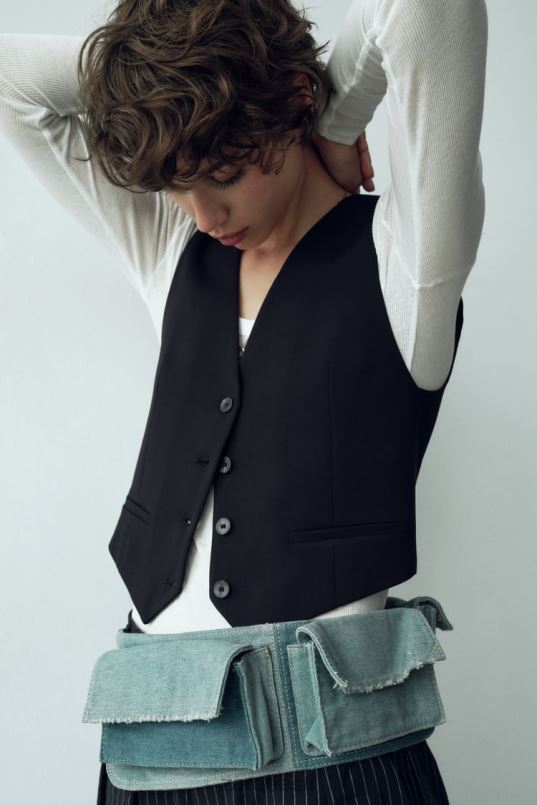 Zara kärbitud rätsepavest naised must Riietus 42F0H207