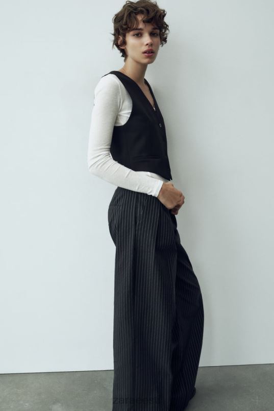 Zara kärbitud rätsepavest naised must Riietus 42F0H207