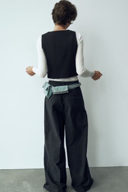 Zara kärbitud rätsepavest naised must Riietus 42F0H207