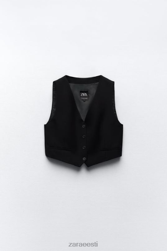 Zara kärbitud rätsepavest naised must Riietus 42F0H207