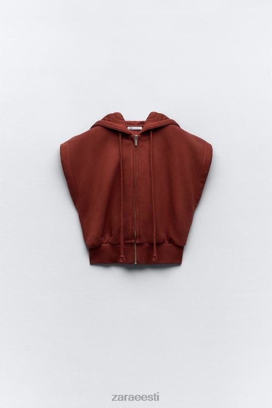 Zara kapuutsiga plüüsvest naised rusikas Riietus 42F0H194