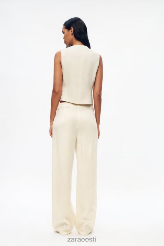 Zara linasegu vest naised vanilje Riietus 42F0H224