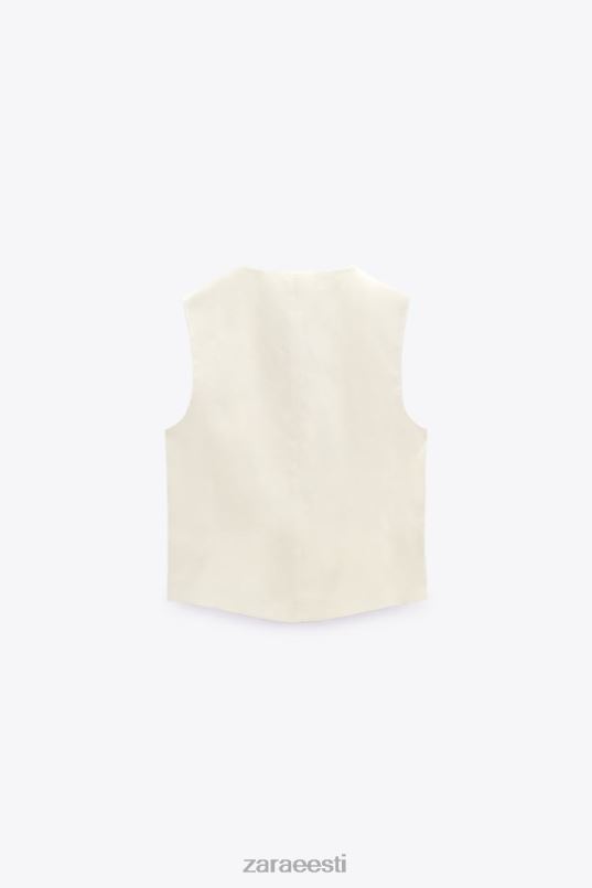 Zara linasegu vest naised vanilje Riietus 42F0H224