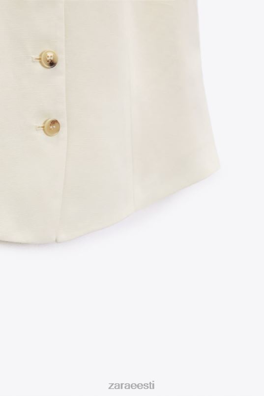 Zara linasegu vest naised vanilje Riietus 42F0H224