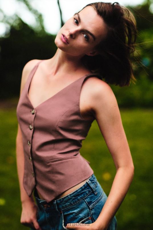 Zara linasegust kohandatud vest naised marsala Riietus 42F0H211