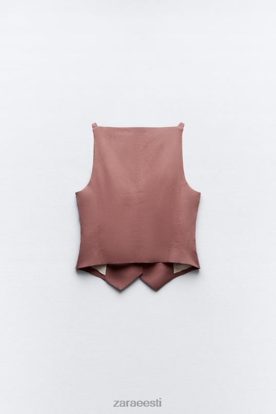 Zara linasegust kohandatud vest naised marsala Riietus 42F0H211