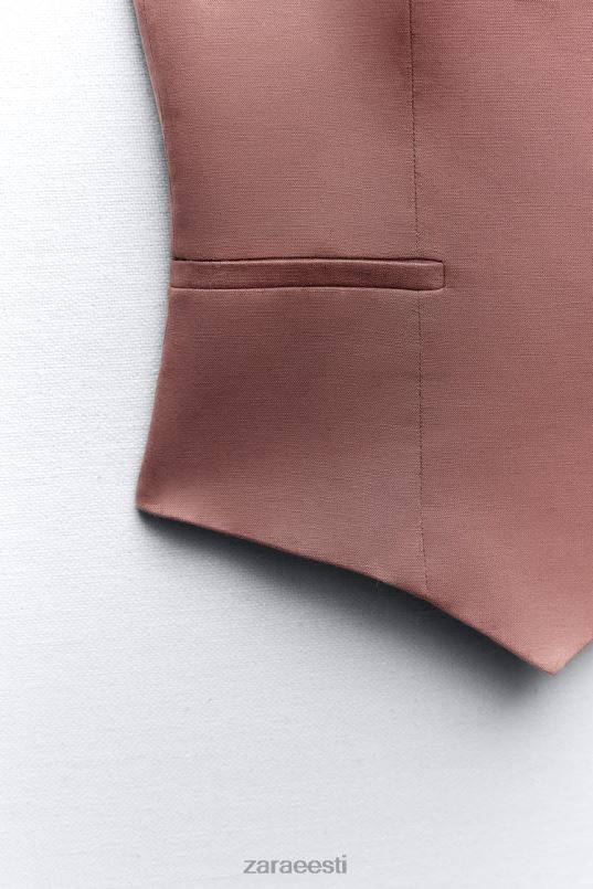 Zara linasegust kohandatud vest naised marsala Riietus 42F0H211