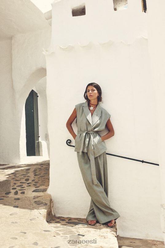 Zara rihmaga linane vest naised heleroheline Riietus 42F0H210