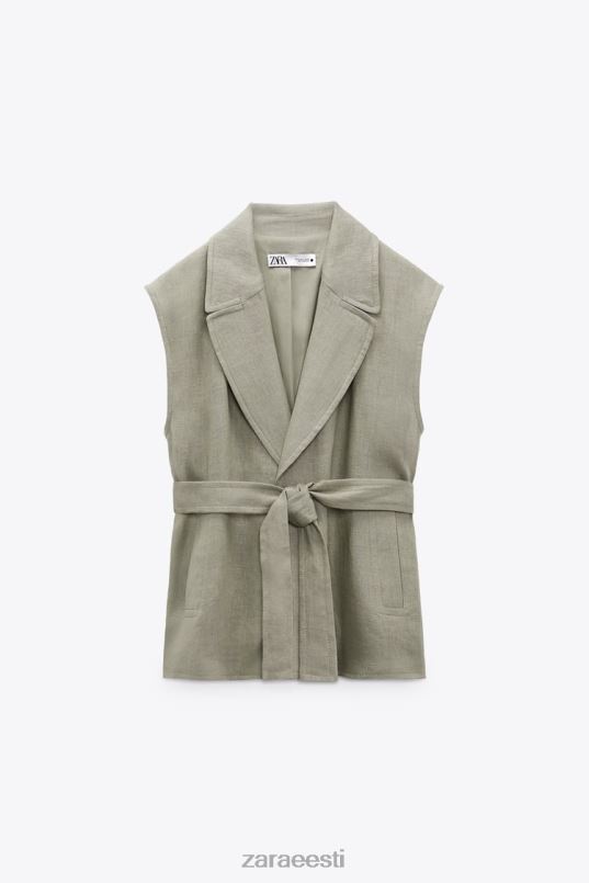 Zara rihmaga linane vest naised heleroheline Riietus 42F0H210