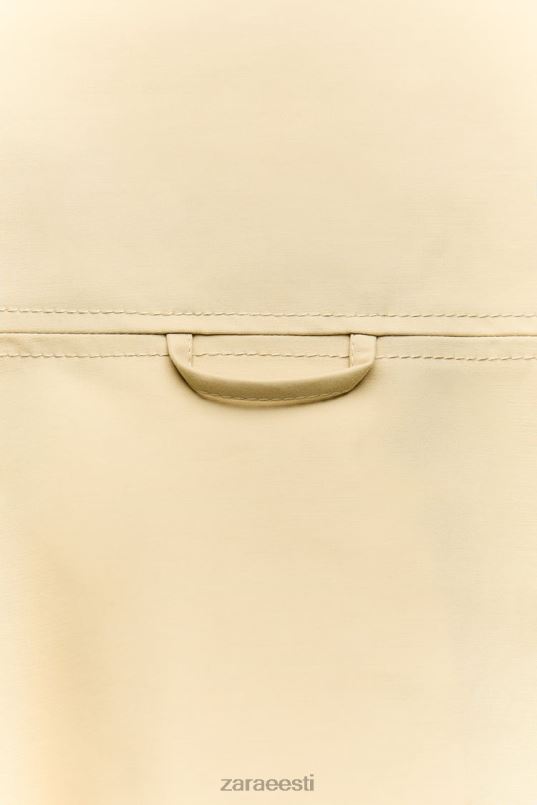 Zara ääristatud puuvillane vest naised taupe pruun Riietus 42F0H216