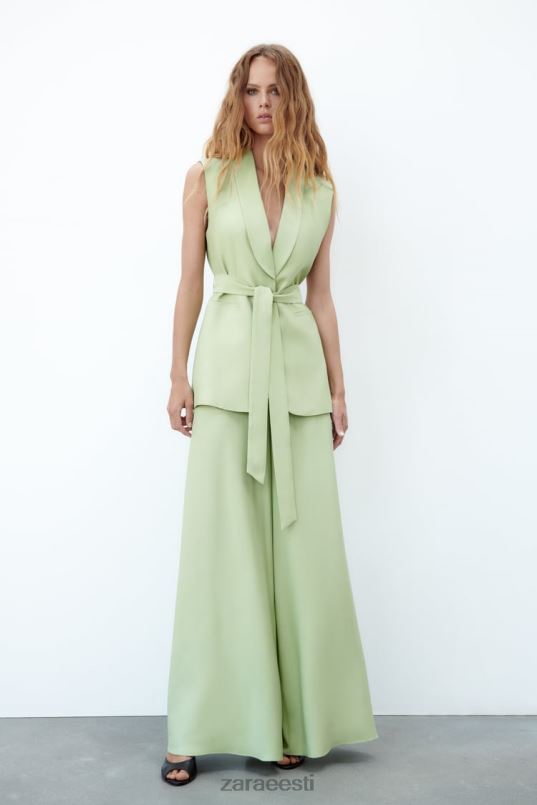 Zara smoking kraega vest naised pastellroheline Riietus 42F0H223
