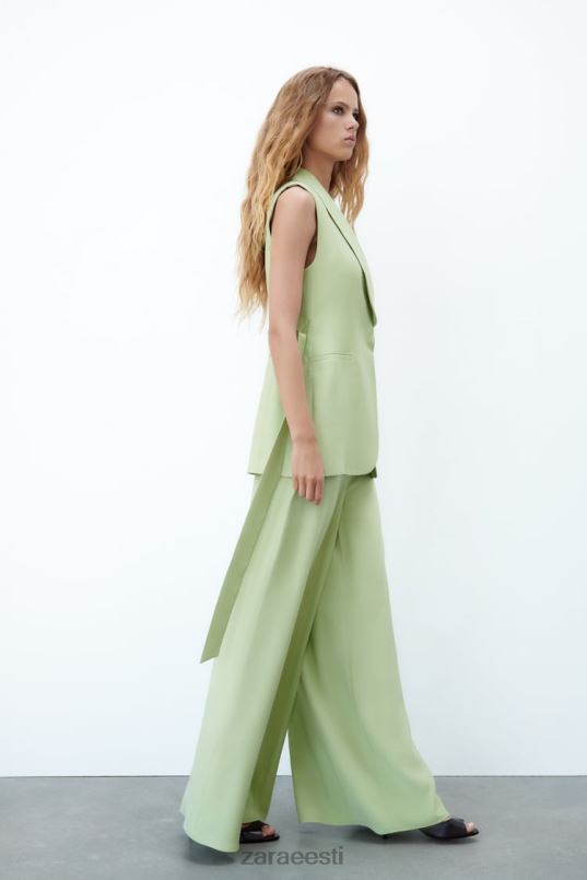 Zara smoking kraega vest naised pastellroheline Riietus 42F0H223
