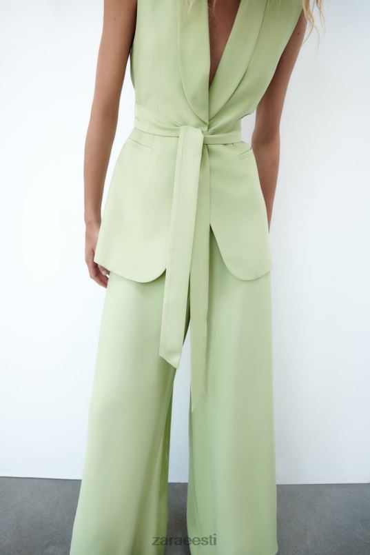 Zara smoking kraega vest naised pastellroheline Riietus 42F0H223