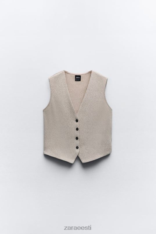 Zara tekstuuriga žakaarvest naised taupe pruun Riietus 42F0H217