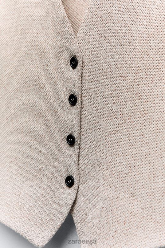 Zara tekstuuriga žakaarvest naised taupe pruun Riietus 42F0H217