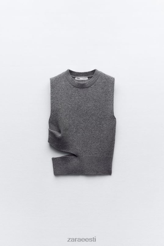 Zara välja lõigatud kootud villasegu kampsun naised keskhall Riietus 42F0H200