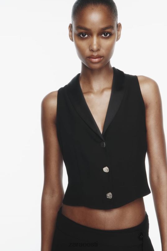 Zara vesti ülaosa naised must Riietus 42F0H214