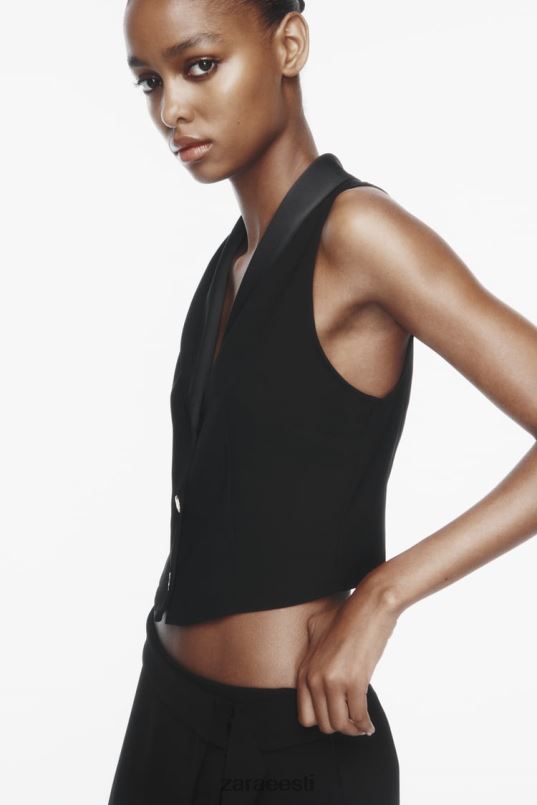 Zara vesti ülaosa naised must Riietus 42F0H214