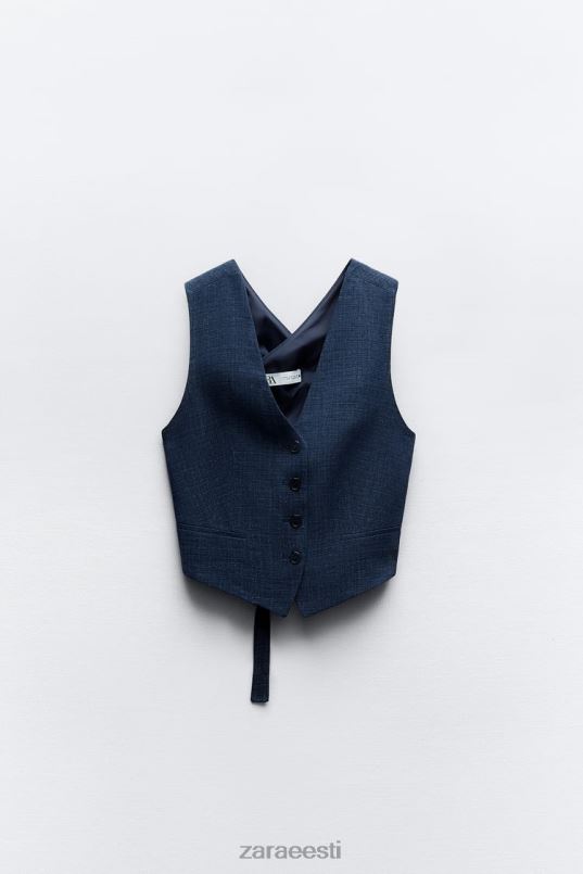 Zara zw kollektsiooni seljakile vest naised indigo Riietus 42F0H189