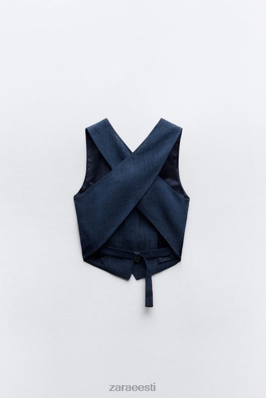 Zara zw kollektsiooni seljakile vest naised indigo Riietus 42F0H189
