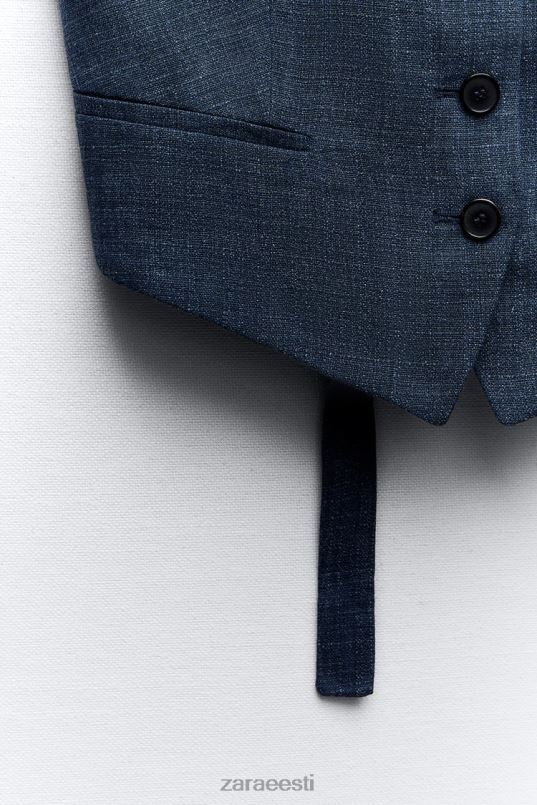 Zara zw kollektsiooni seljakile vest naised indigo Riietus 42F0H189
