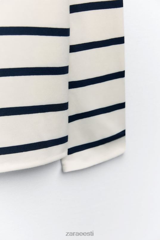 Zara puuvillane t-särk naised triibuline Riietus 42F0H468