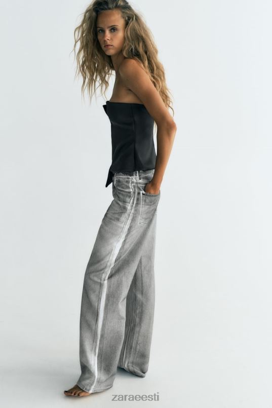 Zara Olkaimeta satiinefektiga topp naised must Riietus 42F0H277