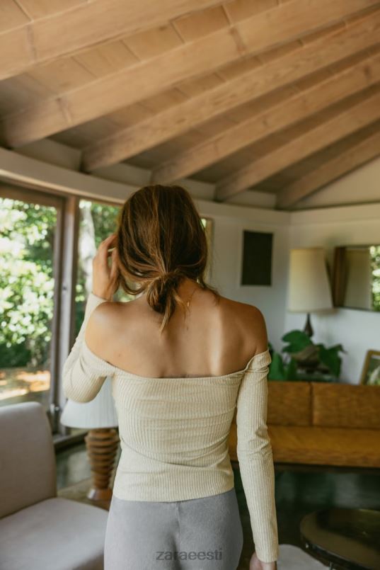 Zara bandeau top metallniidiga naised kuldne Riietus 42F0H248