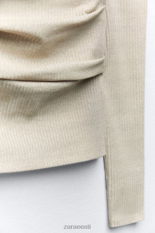 Zara bandeau top metallniidiga naised kuldne Riietus 42F0H248