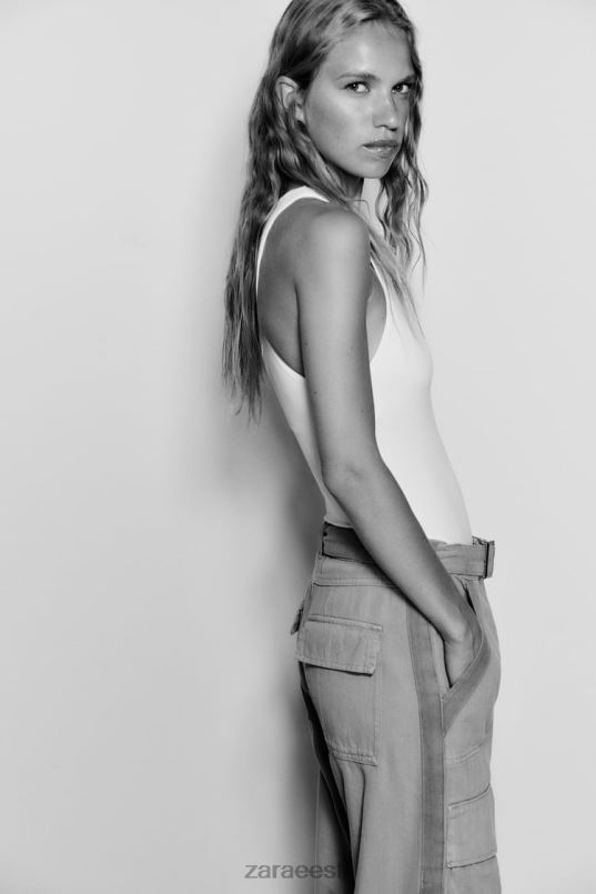 Zara halterneck body naised valge Riietus 42F0H270