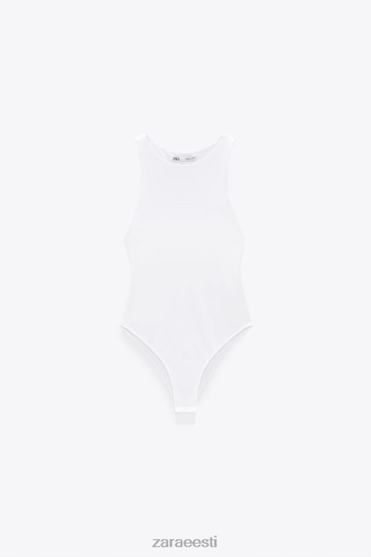 Zara halterneck body naised valge Riietus 42F0H270
