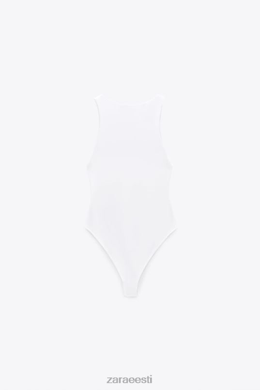 Zara halterneck body naised valge Riietus 42F0H270