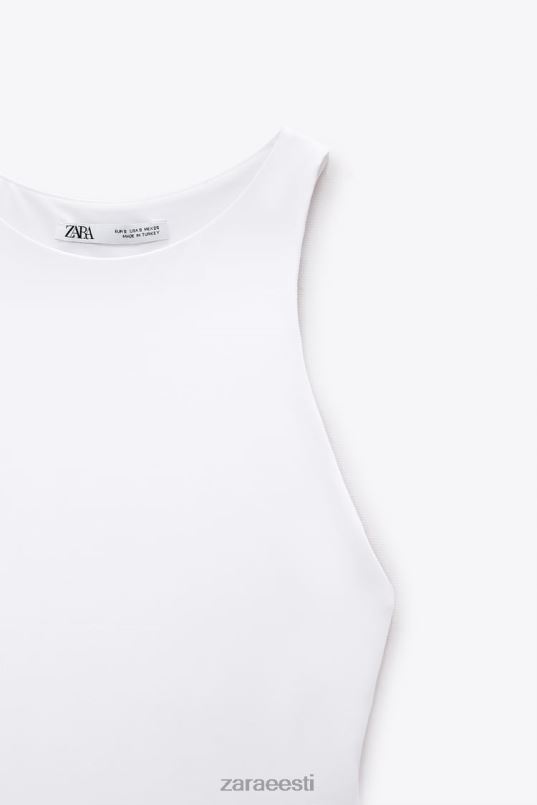 Zara halterneck body naised valge Riietus 42F0H270