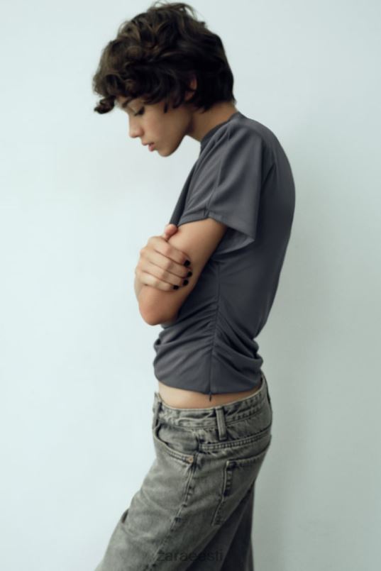 Zara küljes kõverdatud ülaosa naised antratsiithall Riietus 42F0H258