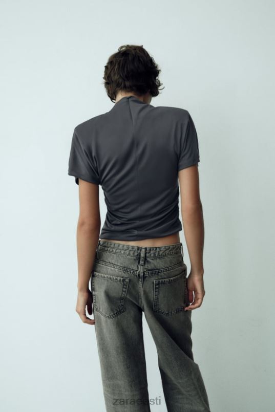 Zara küljes kõverdatud ülaosa naised antratsiithall Riietus 42F0H258