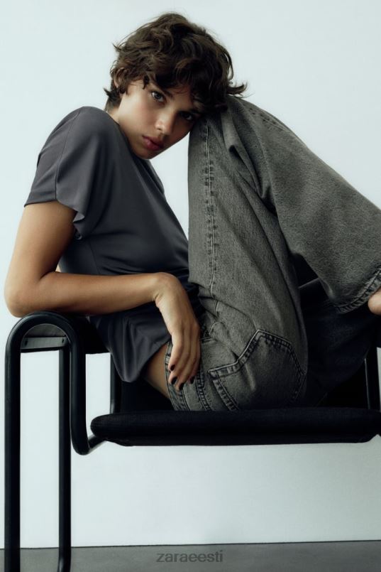 Zara küljes kõverdatud ülaosa naised antratsiithall Riietus 42F0H258